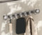 LNGFSH Porte Manteau pour Porte Ventouse, Aluminium Crochet Porte,Patere Porte Patère de Porte à Suspendre Salle de Bain,Chambre (Gris,avec 6 Crochets)