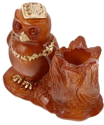 DIYEAH Niedlicher Eulen Stiftehalter Aus Holz Multifunktionaler Und Kompakter Schreibtisch-organizer Für Büro Und Zuhause Handgefertigtes Design Zur Aufbewahrung Von Stiften Pinseln