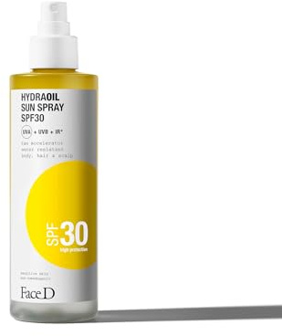 Face D - Hydraoil Spray Solare Corpo e Capelli SPF 30, 200ml