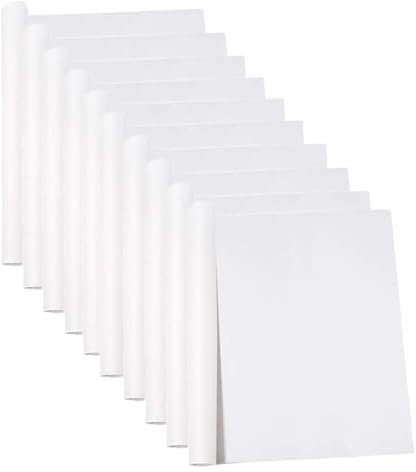Générique Lot de 10 Tapis de Cuisson réutilisables et durables en Papier sulfurisé for pâtisserie, Outils de Four, Accessoires de Cuisson(Bianco)