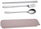 UTHCLO 4pezzi Posate Acciaio Inossidabile Bacchette Forchetta Cucchiaio Scatola Utensili Da Viaggio Portatili Per Pranzo Picnic e Campeggio Design Elegante e Leggero