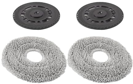 Enwye Wipes with Replacement Bracket Accessories for L10s Pro U-Heat, X40 Ultra, X40 Master, L20/40 Ultra Complete Robot Vacuum Cleaner Wiping Plates