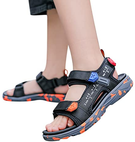 Sandales Garçons Ete Confort De Piscine Chaussures Orthopédiques Sandale Garçon Confortable Et Nu-Pieds Pieds Larges Chaussure De Plage Douces Et Respirantes Élégant