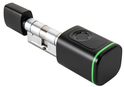 Elektronisch Türschloss Fingerabdruck, Fingerprint Haustür, Smart Lock, Haustürschloss mit Fingerabdruck, App, Schlüsselkarte, manueller Schlüssel
