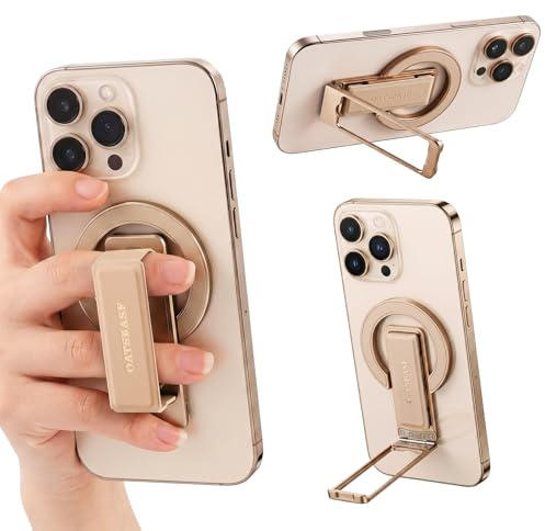 nediea Handy Ring Halterung für Magsafe, Pop Socket Handygriff Magnetring | 0-180° Verstellbarer Kickstand, Kompatibel mit MagSafe Gehäuse, Fingerhalter für iPhone 17/16/15/14/13/12, Android