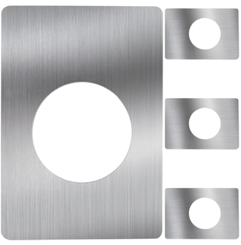 KHBUAB Door Reinforcement Plates 4pcs Door Knob Plate Repair Kit with Bathroom and Lock Fixing