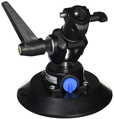 Manfrotto 241 Ventosa con Attacco Snodato, 16 mm, Nero