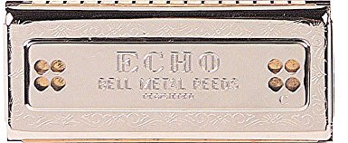 HOHNER C/G Echo 54 Tremolo Mundharmonika, Edelstahl