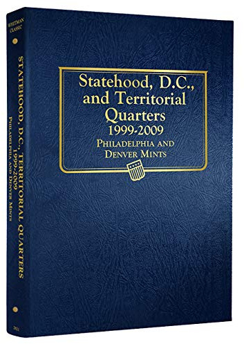 Whitman US Statehood Quarter with D.C. & Territories Coin Album 1999 - 2009 #2821