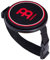 Meinl Cymbals Knee Pad Drum Übungspad 4 Zoll (10,16cm) mit Bein Gurt Halterung (60cm) Medium Rebound, Natürliches Spielgefühl - Schlagzeug Zubehör, Schwarz (MKPP-4)