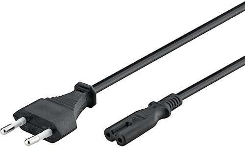 Goobay 97359 - Cable de alimentación 0,5 m, Negro