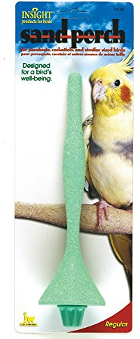 JW Pet Insight Sand Bird Perch [Set of 3] Size: Regular (1.5 H x 7.5 W x 6.5 D)