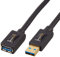 Amazon Basics Cable alargador USB-A 3.0 Tipo Macho a Tipo A Hembra (1 m, 2 Unidad), Negro