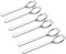 6 Stück 3,8 cm breit 18/10 Edelstahl 20,6 cm langer Griff Göffel – 2-in-1 Löffel und Gabel, Spaghetti-Salatgabeln, Dessertbesteck für den täglichen Gebrauch
