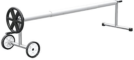 International Pool Protection Teleskop in Schlauchaufroller Stahl Inox. mit Rail-System max. 5.50 metros en 81mm