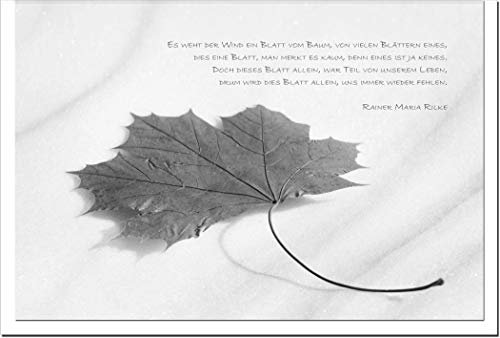 metALUm Trauerkarte ABSCHIED | Blatt 3300013