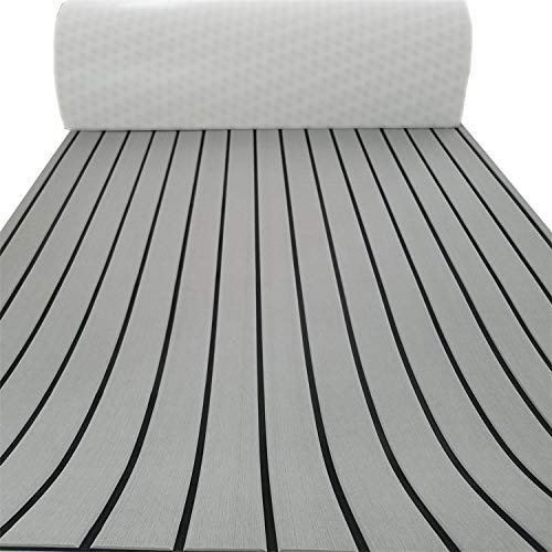 yuanjiasheng Nonskid Boot Decking Blatt Teppich,Eva Schaum Boot Bodenbelag Matte für Yacht Marine RV Boden Wartung, 90x240cm
