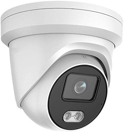 4MP POE Colorvu Dome IP Camera OEM DS-2CD2347G2-LU 4mm, 4 Megapixels Full Time Color Outdoor Fixed Turret Network Camera HS-VUT04G1-IA 4mm with Built-in Mic and Micro SD Slot, H.265+ IP66 Waterproof
