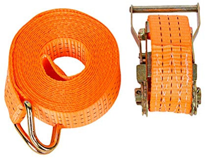 Jitong 3000kg 1-15m Sangle à Cliquet Sangle D'arrimage avec Crochet Tendeur Sangles de Serrage - 15m