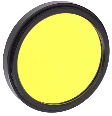 Camera Lens Filters, Aluminum Alloy + Optical Glass Orange Purple Yellow Green Blue Filter,Color Multi Coated Filters for Camera Lens with Interface Diameter of 40.5mm(yellow)
