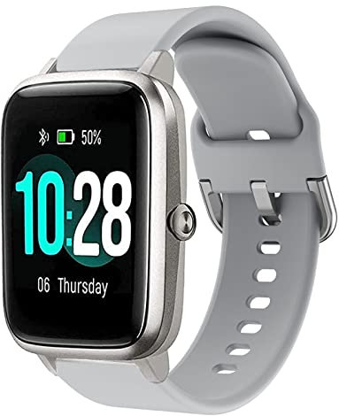 SUGARJAR Armband Kompatibel mit ID205L, 19mm Quick Release Klassisches weiches Silikonersatzband für ID205S ID205G ID215G ID216 SW020 SW023 WF021 WF025 Uwatch3 Ufit GT Smartwatch
