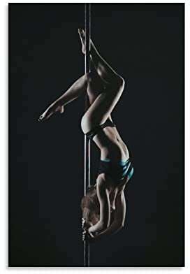 Pole Dance Girl Foto-Poster, Wanddekoration, modernes Heimkunstwerk, 50 x 75 cm