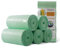 AURMOO 200 Pezzi Sacchetti per immondizia, Sacchetti Spazzatura Biodegradabili 8L, Müllbeutel, Sacchetti Umido Biodegradabili, Sacchetti per Spazzatura, Sacchi per Rifiuti(W40xH43cm,Verde)