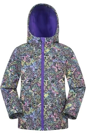 Mountain Warehouse Exodus Kids Softshell Jacket - Breathable, Water Resistant, Fleece Lined, Wind Resistant Coat, Boys & Girls - For Spring Summer & Outdoors Dark Blue (05) Kids Size 5-6 Years
