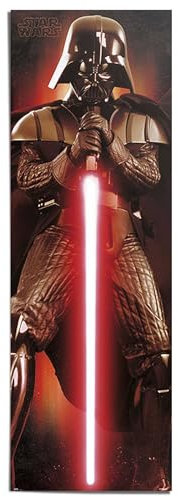 REINDERS Poster, Star Wars - classic darth vader, Kinderzimmer, Bilder, Wanddeko, Room Decor, 170 gr. glänzend Bilderdruckpapier, Rot, 158x53cm