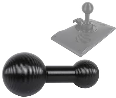 Aluminum Alloy 25mm/1'' Ball to 17mm Ball Adapter Compatible with Ram Double Socket Arm and All Industry Standard B Size, Fit for Garmin 17mm Swivel Ball Mounting Pattern GPS Mount