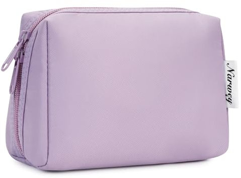 Narwey Beauty Case Grande Borsa per Trucco Borsa da Toilette Trousse Trucchi Borsa Makeup Organizer Viaggio Beauty (Viola,Grande)