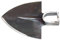 Geschmiedete Hacke in Herzform, Breite 155 mm, 630 g