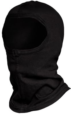 RODOPI HIGHSIDER-Pilot Sturmhaube aus Baumwolle Sturmmaske schwarz Balaclava für Herren und Damen Sturmmütze für Arbeit Ski Fahrrad Snowboard Einheitsgröße