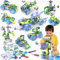 Wanonoo Konstruktionsspielzeug ab 4 5 6 7 8 9 Jahr Jungen,10-in-1 Elektrisch STEM Baukasten Spielzeug Kreatives Lernspielzeug Bauspielzeug, Bausteine Kreativ-Set, Geschenk für Kinder Jungen Mädchen