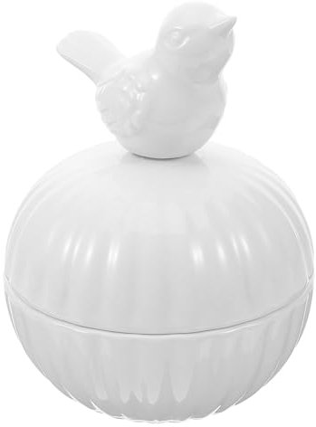 VALICLUD Boîte à Bijoux Céramique Avec Couvercle Oiseau Organisateur De Bijoux Mignon Pour Table Rangement Sécurisé Pour Colliers Bagues Et Boucles Oreilles