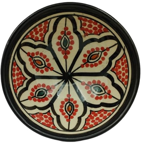 La Maison Unique Ciotola Piatto Salse Zuppa Etnica Marocco Marocchina Ceramica Terracotta Diam. 12 cm 1004241126