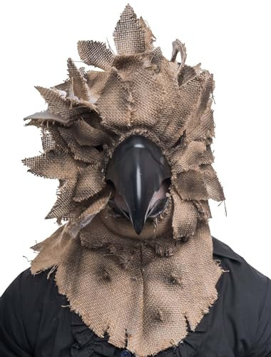 Deiters Vollmaske Horror Rabe beige/braun