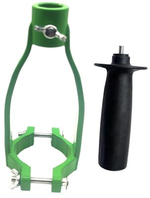 Milageto Vierkantloch-Bohrer-Adapter mit Griff, Bohrmaschinenaufsatz, Vierkantzapfen-Konverter, Holzbearbeitungswerkzeug für Handbohrer, Grün Schwarz