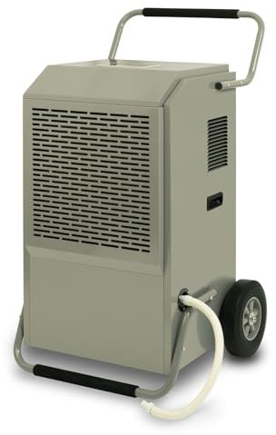 EBERTH Déshumidificateur d'air Professionnel Deshumidificateurs de Chantier, capacité 158L / Jour, réglable par Pas de 1% de 20% à 90% RH, Absorbeur d'humidité pour Usage Professionnel & privé