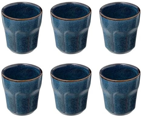 Paris Prix Secret de Gourmet - Lot de 6 Tasses à Café Roma 8cl Bleu