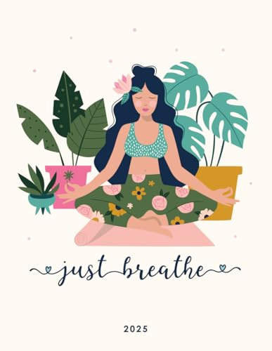 2025 Planner Yoga Theme With Weekly Diary And Yoga Tracker