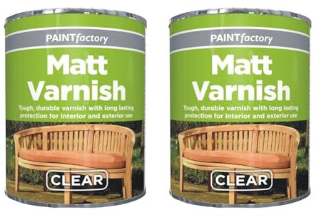 PEBBLE HUG Varnish Matt Finish, DIY Enthusiasts, Easy to Apply, Ideal for Wood, Metal, Home Décor, Furniture, Perfect for Both Indoor and Outdoor, Quick Drying, 300ml, (2Pcs)