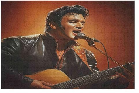 Elvis Presley Puzzle Für Erwachsene, 1000-teiliges Puzzle, Lernübung, Geduldsspiel – Kreativität Und Kunst 1000 PCS—52 * 38cm