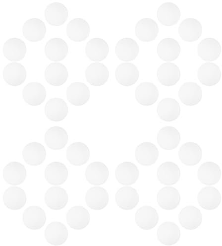 Mipcase Lot de 50 Balles De Tennis De Table Blanches pour Entraînement Et Activités Éducatives