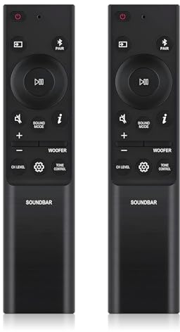 2PC AH81-15047A Replacement Remote Control for Samsung Sound bar Speaker HW-Q990B HW-Q930B HW-Q60C HW-Q6CB HW-Q600B HW-Q67CB HW-Q60B HW-Q990B/ZA HW-Q935B HW-Q810B HW-Q710B HW-Q910B HW-Q750B