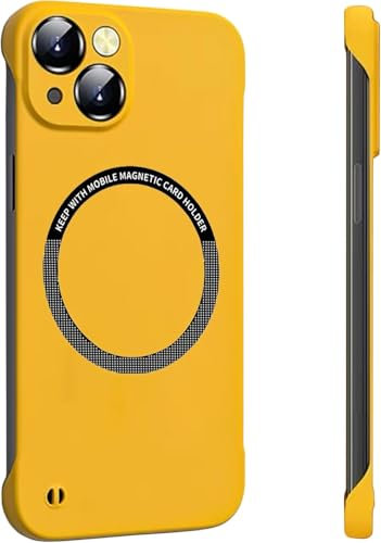 FAOMSEBS for iPhone 13 Mini Case MagSafe (Bare Metal Feel) [Rapid Heat Dissipation] [Strong Magnetic] Slim Borderless Case for iPhone 13 Mini Phone Case, MagSafe Cover 5.4'', 2021