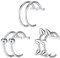 Vroxdrez Nasenpiercing Ring & Lippenpiercing – Smiley Piercing, Septum Piercing & Hufeisen Tragus, Unisex Lippenring für Lippenbändchen, Nasenring & Ohrring, stilvoll & hochwertig