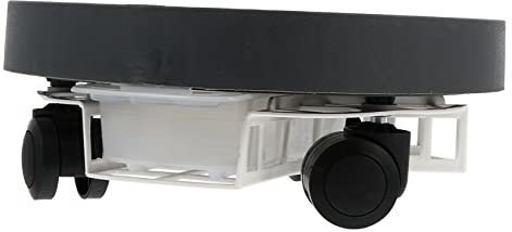 INOOMP Pflanzgefäß Auf Rädern Blumentöpfe Im Freien Drinnen Pflanzenständer Mit Rädern Fahrbarer Wagen Pflanzenschale Pflanzentopf Pflanzenständer Im Freien Anlage Topf Tablett Rad Grau