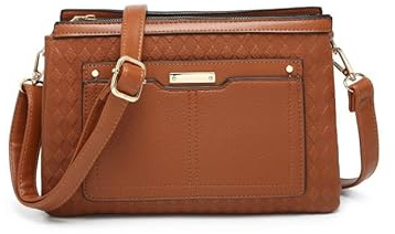 JFY Triple Compartments Cross Body Bag