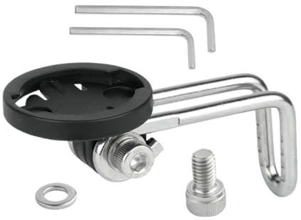 Fahrrad Gabel Licht Halterung - Vorderlampen Gabel Adapter, Scheinwerfer Montage Halter | Stabile Metall Fahrradbeleuchtung Befestigungslösung Vibrationsarm Klemmsystem Zubehör With Outdoor Radfahren